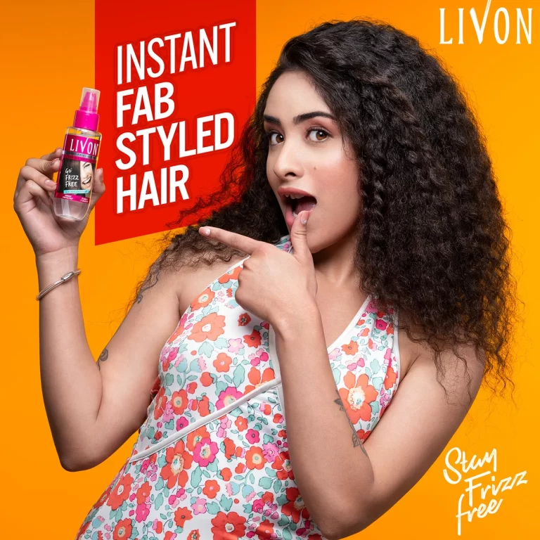 Livon Frizz Free Serum Photoshoot